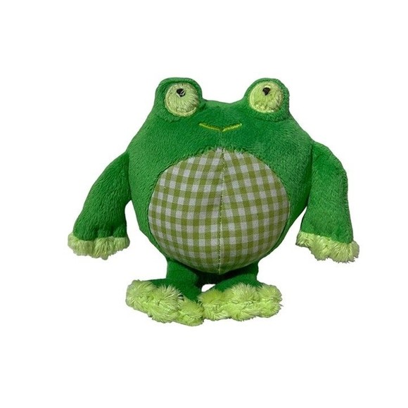 Old Navy Green 7” Frog 2011 Stuffed Animal Plush Soft Baby Toy Washable - Picture 3 of 10